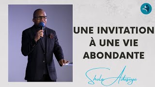 Une invitation  à une vie abondante